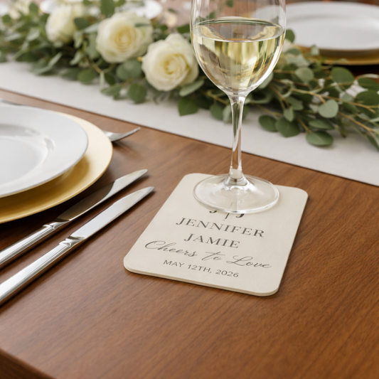 Personalized Wedding Coasters - Custom Engraved