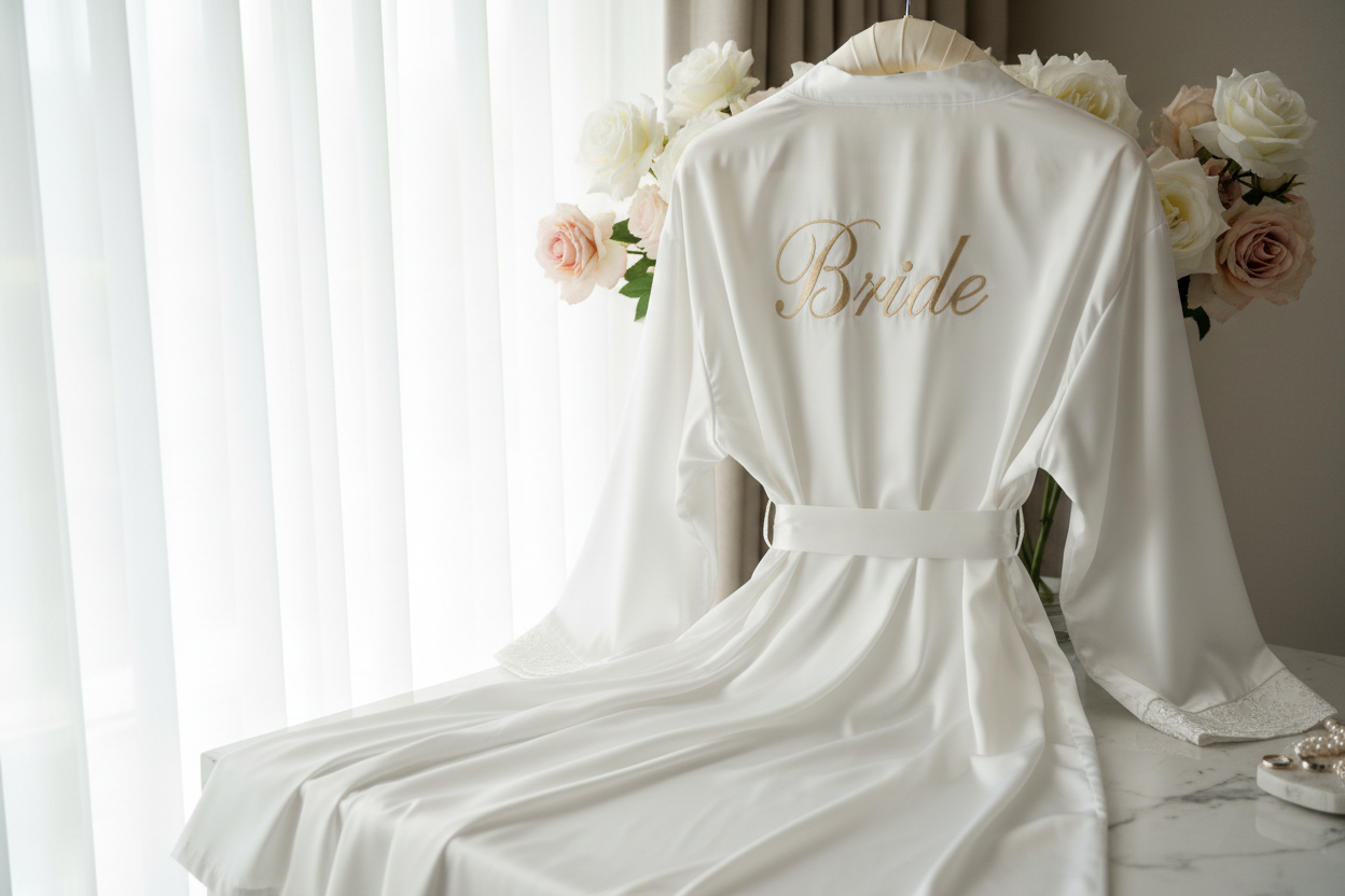 Personalised Bride Dressing Gown